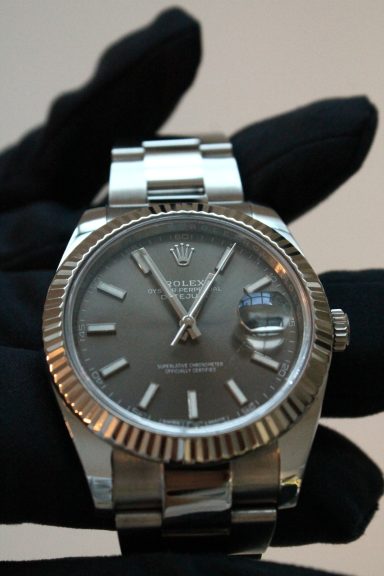 Kompletter Service einer Rolex Datejust beim Uhrmachermeister mit eigener Werkstatt und individueller Betreuung im Raum Aachen, NRW.