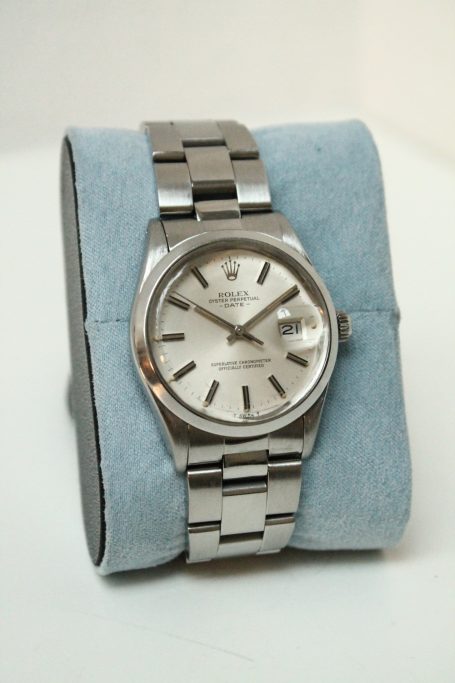 Rolex Oyster Perpetual Date mit Garantie und komplett überholt zu verkaufen beim Uhrmachermeister Yves The Clock.